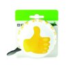 WIDEK Ding-Dong Glocke Thumbs up  weiß / gelb | Motiv: Emoji | Durchmesser: 80 mm