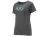 iXS Brand Women Tee T-Shirt  42 Graphite/Celeste