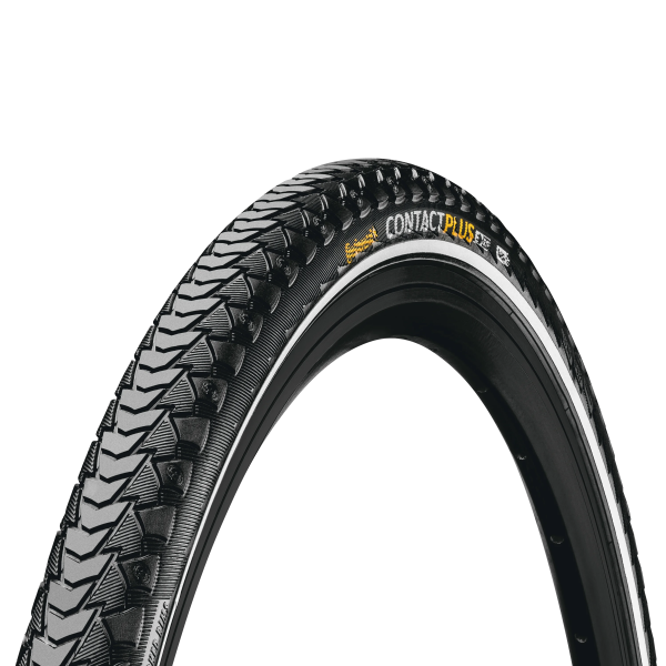 Fahrradreifen Continental eContact Plus 20 Zoll | ETRTO: 62-406 | Draht | schwarz Reflex