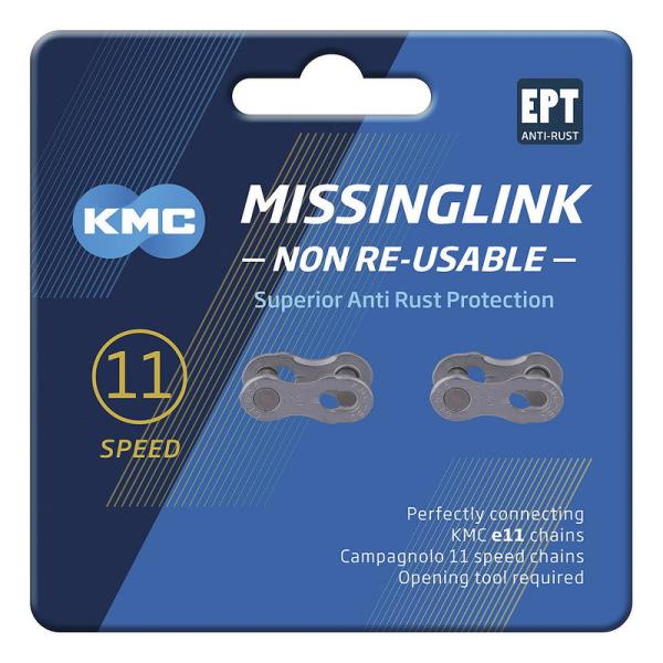 KMC Kettenverschlussglied MissingLink EPT 11-fach (5,65 mm) silber  1/2" x 11/128"