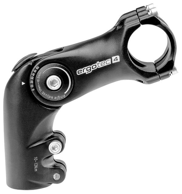 ergotec Ahead-Vorbau Octopus 2 50 90 mm schwarz sand. 25,4 mm 1 1/8" 0- +60&deg;