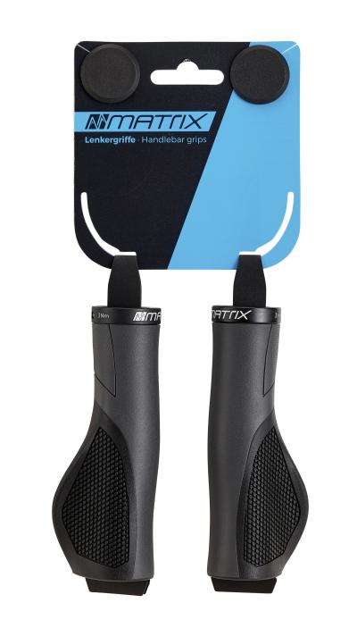 MATRIX Lenkergriff G51 Dual Density Comfort Länge: 130/130 mm | schwarz | Rubber | Ausführung: lang/lang | SB-Verpackung Produktbild 1