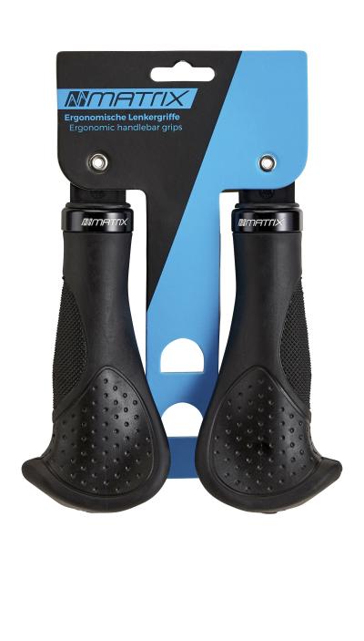 MATRIX Lenkergriff G15 Triple Density Länge: 135/135 mm | schwarz | Rubber / Gel / Aluminium | Ausführung: lang/lang | SB-Verpackung Produktbild 1