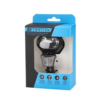 MATRIX E-Bike LED Scheinwerfer 150 LUX FL1500 schwarz 150 Lux  SB-Verpackung Produktbild 2