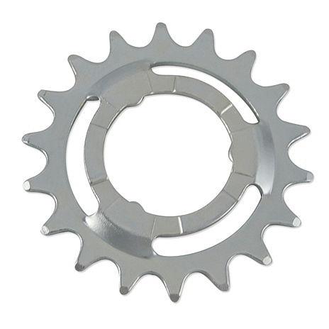 Esjot Steckzahnkranz gekröpft für Shimano/Sram silber (verzinkt)  1/2" x 3/32", gekröpft  20 Zähn