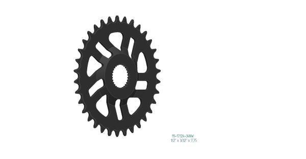 Esjot Kettenblatt für Bosch Gen 4 Narrow Wide 1/2" x 3/32"+1/2"x11/128" 34 Zähne