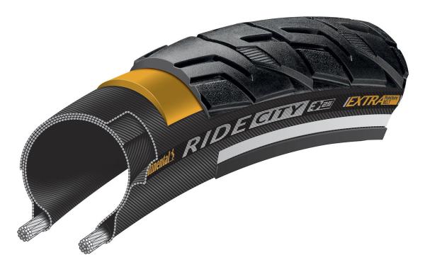 Continental Fahrradreifen Ride City  schwarz Reflex 42-622 28x1,60 0101555