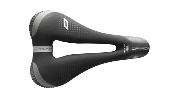 SPORTOURER E-Bike Sattel Trekking Garda Gel Super Flow Damen | E-Bike | Maße: 255 x 172 mm | schwarz