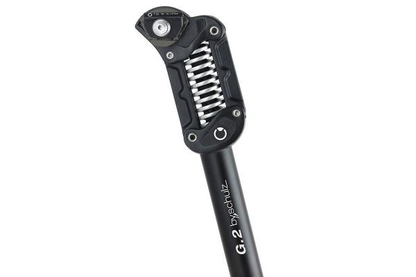 by.schulz Federsattelstütze Parallelogramm G.2 LT extra hart 125-150 kg 31,6 mm schwarz 380 mm