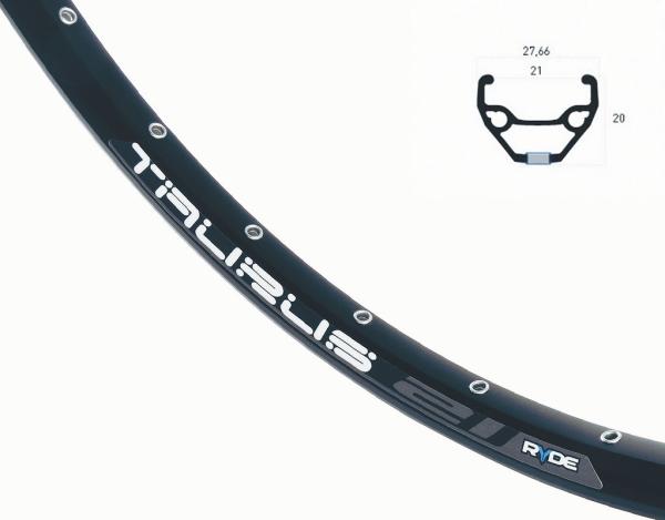 RYDE Hinterrad 29" Taurus Disc Center Lock mit Schnellspanner schwarz 29 Shim FHQ