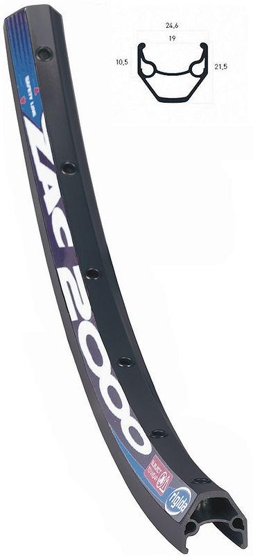 RYDE Hinterrad 28" ZAC 2000 Disc 6 Loch mit Schnellspanner schwarz 28 Shim FHQB400H