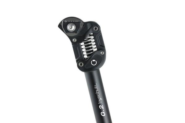 by.schulz Federsattelstütze Parallelogramm G.2 ST  hart 100-130 kg 34,9 mm schwarz 450 mm