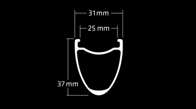 Bontrager Vorderrad Bontrager Aeolus RSL 37V Disc TLR 12T 70 Produktbild 7