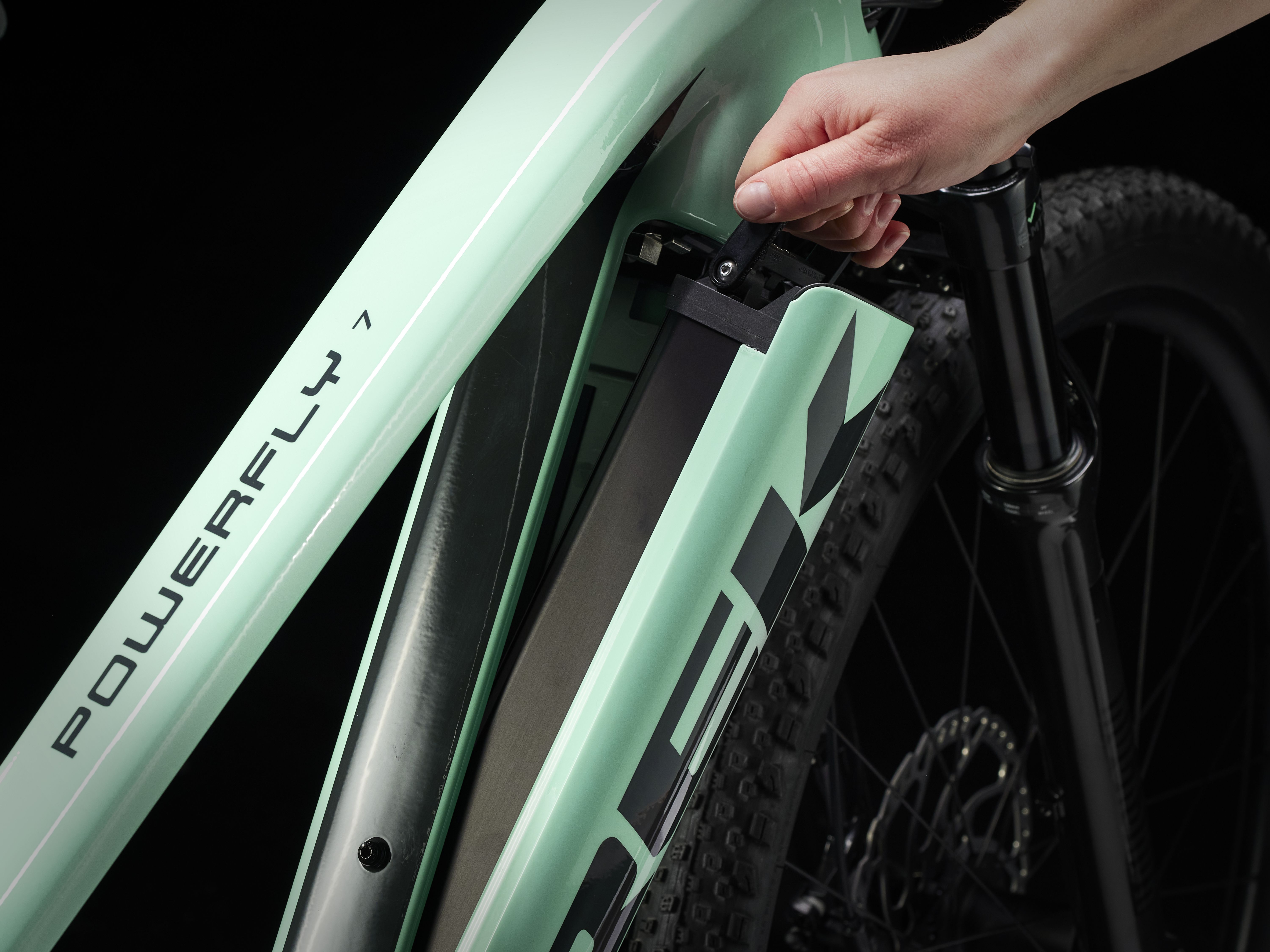 Trek Powerfly 7 EU S 27.5 Satin Aloha Green/Solid Charc Produktbild 14