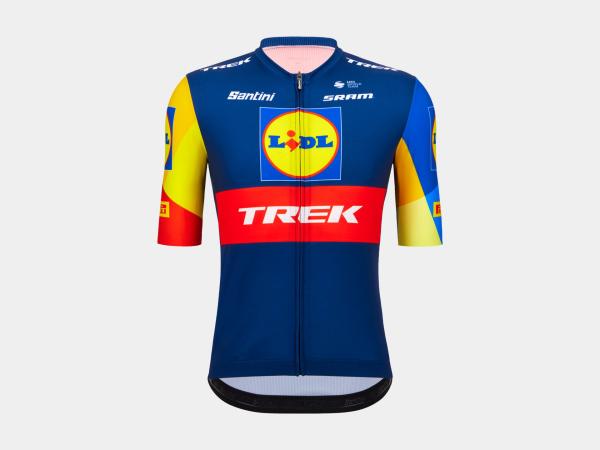 Santini Trikot Santini Trek Replica M Blue/Yellow