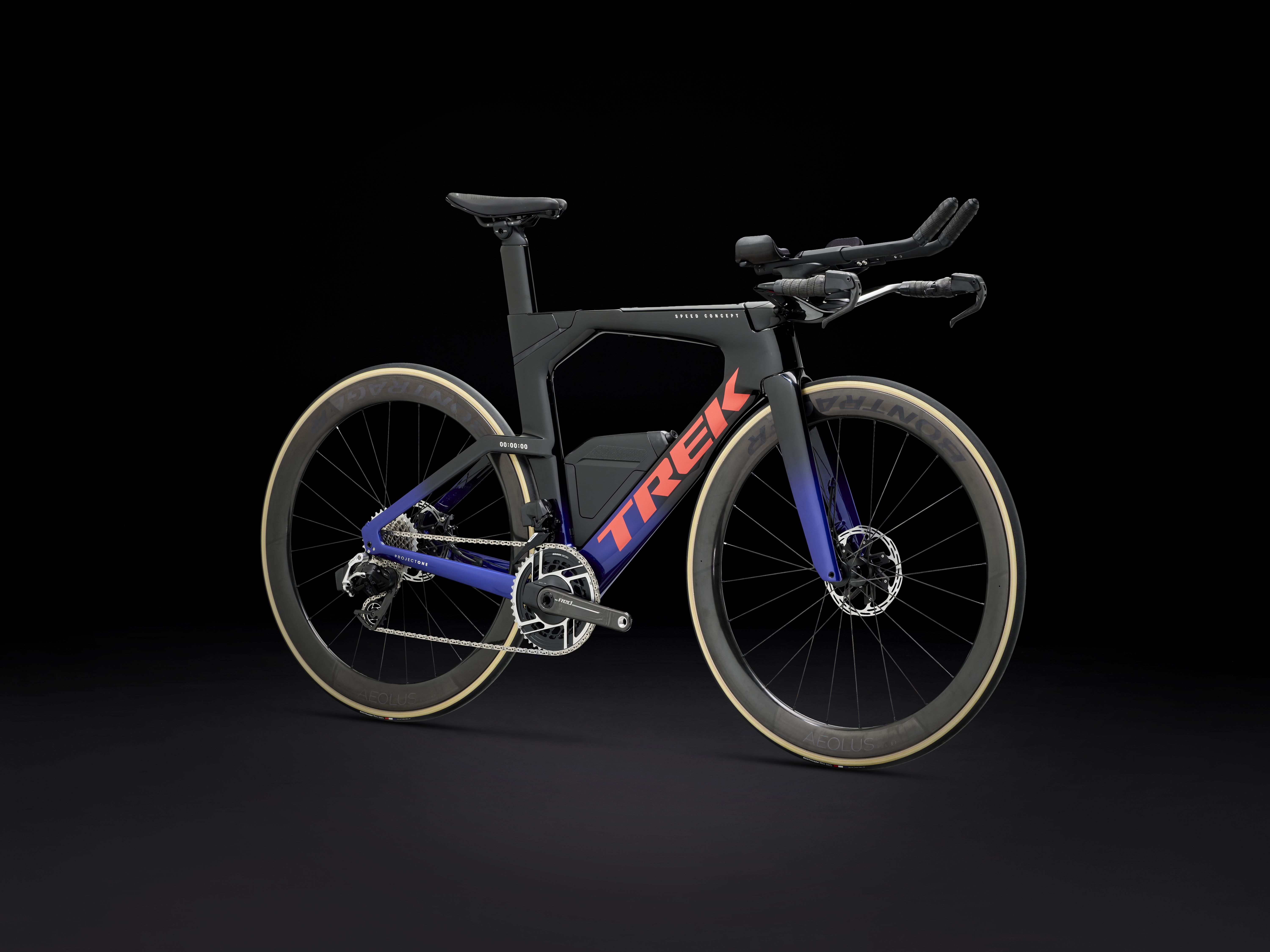 Trek Speed Concept SLR9AXS S Trek Black to Hex Blue Fad Produktbild 7