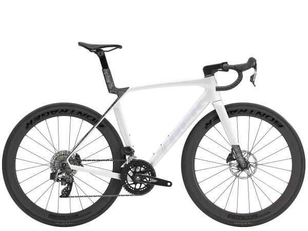  Madone SL 6 AXS ML Gloss Crystal White/Matte Deep