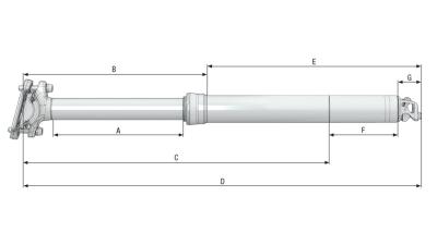 Bontrager Sattelst. BNT Line Dropper 150mm Federw. 31,6mm Bl Produktbild 6
