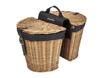 Electra Basket Electra Rattan Panniers w/Liner Natural Rea Produktbild 2