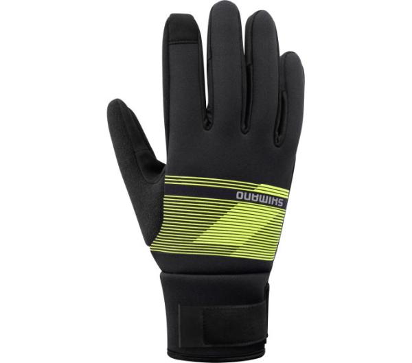 SHIMANO WINDBREAK Thermal Gloves Neon Yellow M