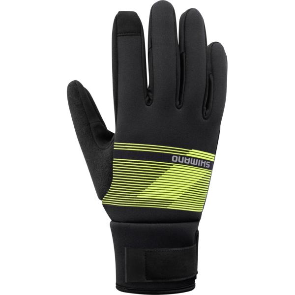 SHIMANO WINDBREAK Thermal Gloves Neon Yellow L