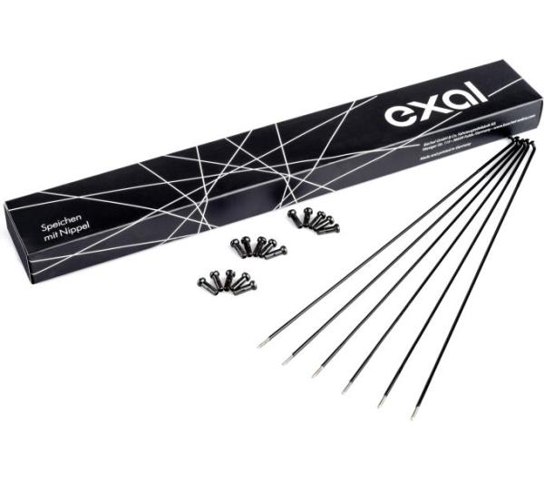 Exal SPEICHE 2MM,GLATT,SCHW,268MM,100ST