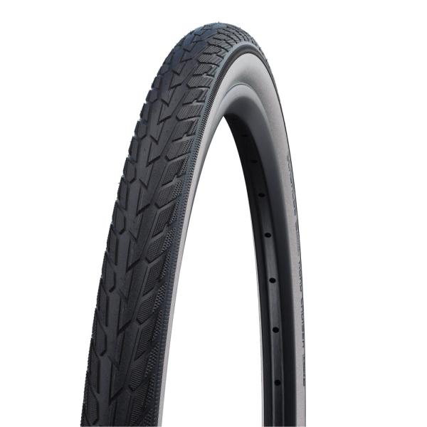 Schwalbe DRAHTREIFEN ROAD CRUISER ActGreen Compound K-Guard 47-406 Schwarz/Wei&szlig;wand