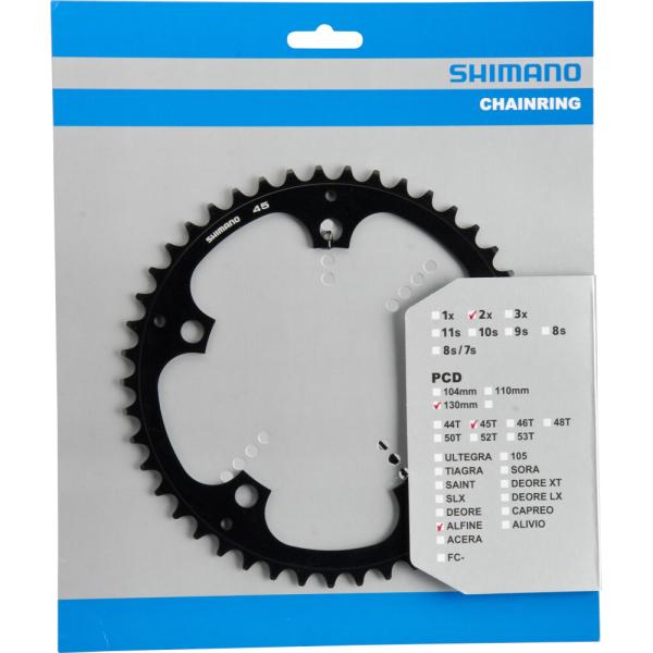 SHIMANO Kettenblatt ALFINE FC-S501 45 Z&auml;hne Schwarz