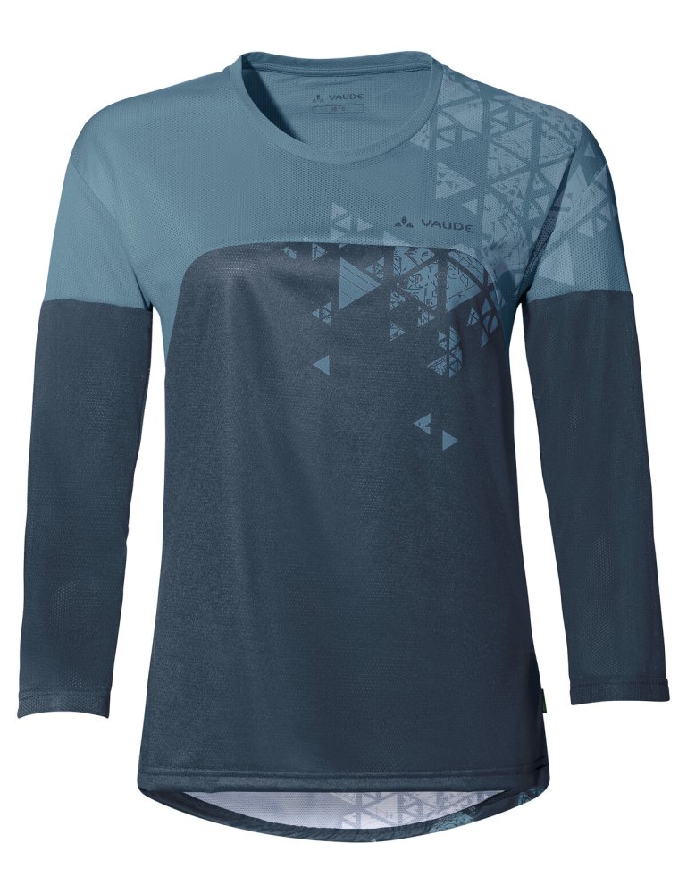 VAUDE Women's Moab LS T-Shirt V blue gray Größ 36