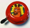 BIKE FASHION Kinder-Glocke Die Maus orange | Motiv: die Maus | Durchmesser: 57 mm | Lenkerdurchmesser: 22,2 mm
