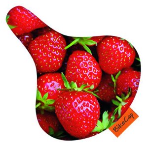 BIKECAP Sattelüberzug Erwachsene Motiv: Strawberry