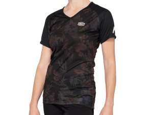 100% Airmatic Womens Jersey (SP21)  S Black Floral
