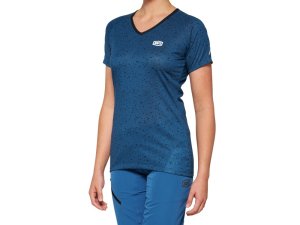 100% Airmatic Womens Short Sleeve Jersey  XL Slate Blue