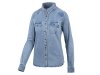 iXS Carve Digger Organic Denim Women Shirt  40 Washed Blue