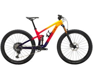 Trek Top Fuel 9.9 XTR S Marigold to Red to Purple Abyss Fade