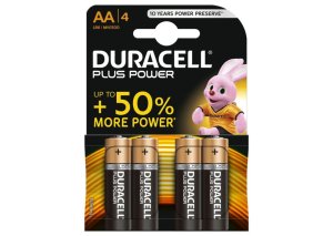 Duracell, Batterien, PLUS POWER AA, Alcaline, Long Lasting, 4 Stk.