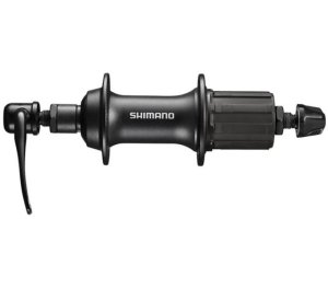 SHIMANO Hinterradnabe FH-T3000 für Felgenbremse, 36 L., Schnellsp., 135 mm Schwarz