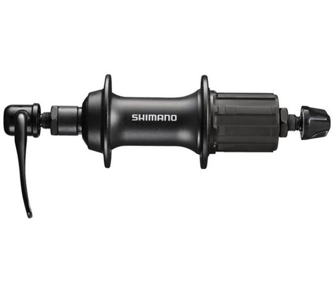 SHIMANO Hinterradnabe FH-T3000 für Felgenbremse, 36 L., Schnellsp., 135 mm Schwarz
