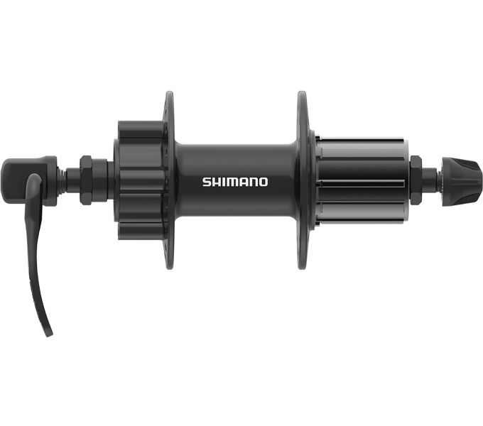 SHIMANO Hinterradnabe FH-TX506, 6-L., 36 L., Schnellsp., 135 mm Schwarz
