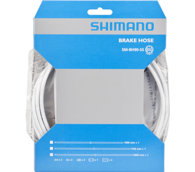 SHIMANO Bremsleitung SM-BH90-SS 2.000 mm Weiß