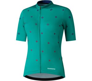 SHIMANO W'S SUMIRE SHORT SLEEVE JERSEY GREEN ((W'S) S) S