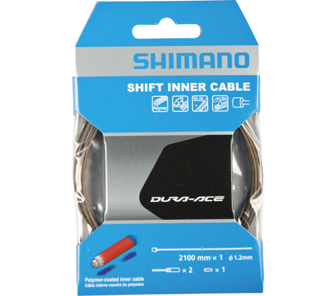 SHIMANO Schaltzug DURA-ACE polymerbeschichtet, Edelstahl, polymerbeschichtet, 2.100 mm,