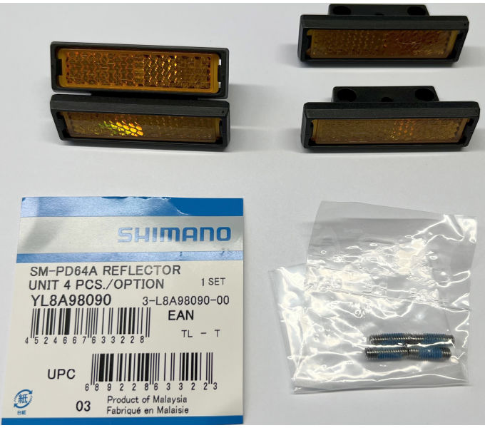 SHIMANO Reflektorsatz SM-PD64